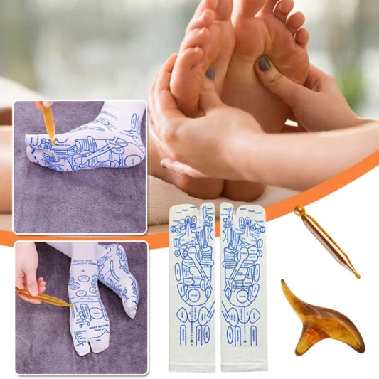 Unisex Printed Acupressure Massage Socks For Men & Women