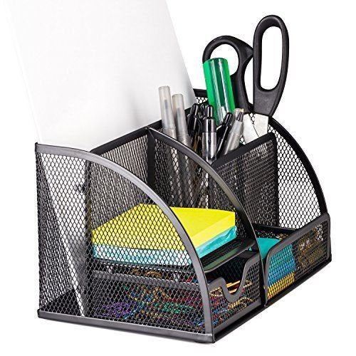 Metal Mesh Pen and Pencil Stationary Storage Tidy Desk Organizer