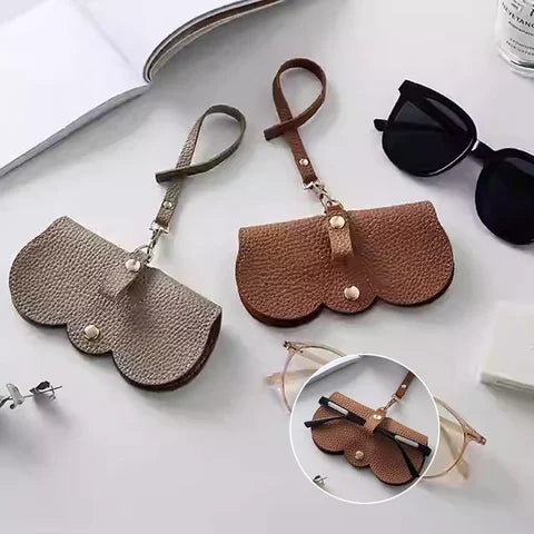 Soft Leather Cute Sunglasses Bag